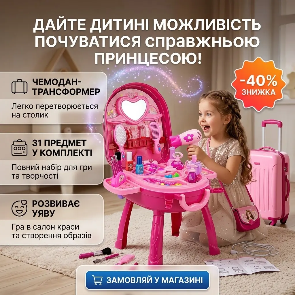 Переваги ігрового набору Fashion Girl