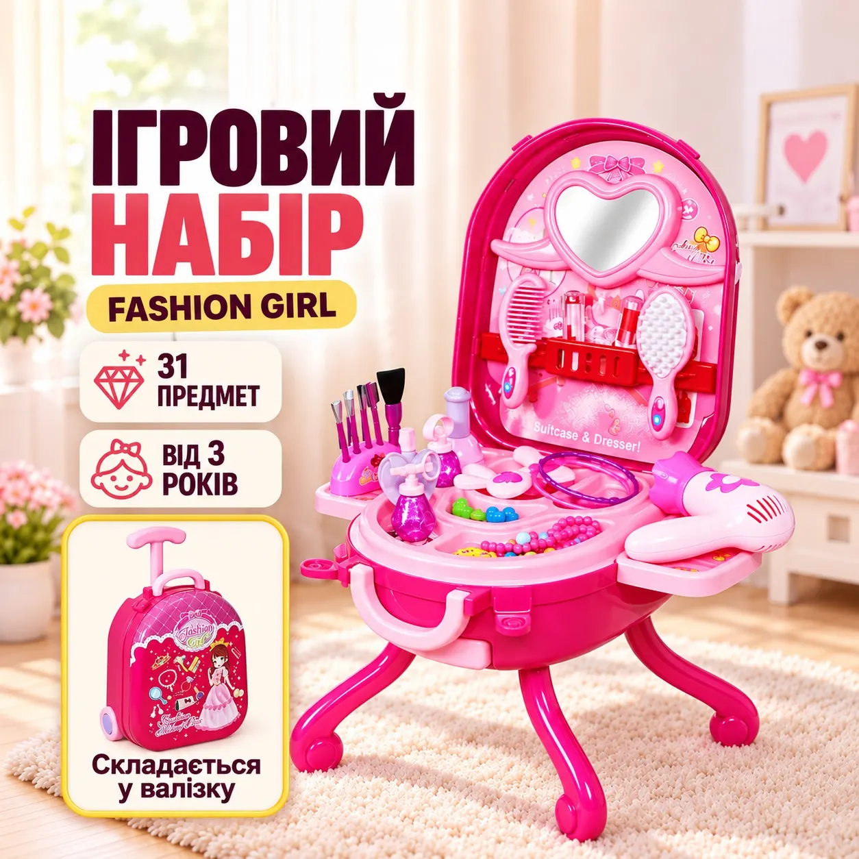 Характеристики ігрового набору Fashion Girl
